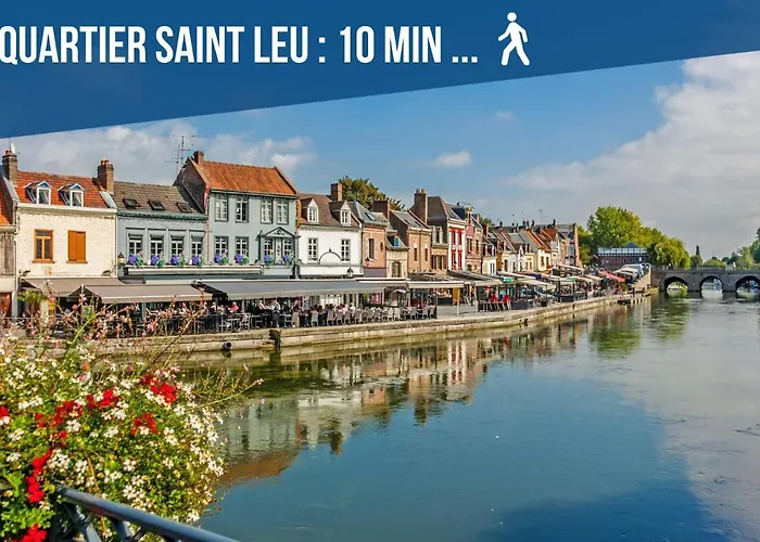 Downtown Rooftop - Centre - Wifi - Terrasse - Netflix Apartment Amiens